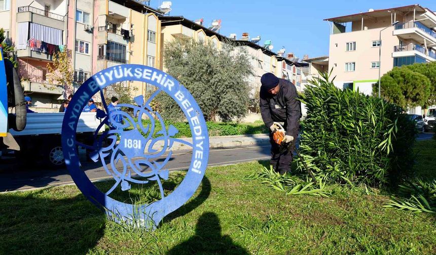 Aydın Büyükşehir’den Nazilli’de temizlik ve bakım çalışması