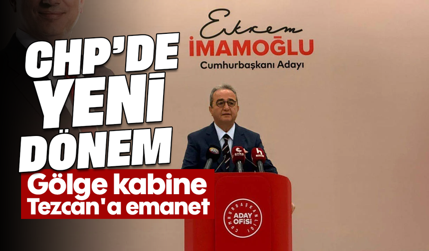 CHP’de yeni dönem: Gölge kabine Tezcan'a emanet