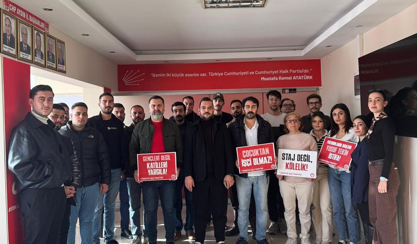 Aydın'da CHP'li gençlerden MESEM tepkisi "Bu düzeni kabul etmemiz mümkün değil"