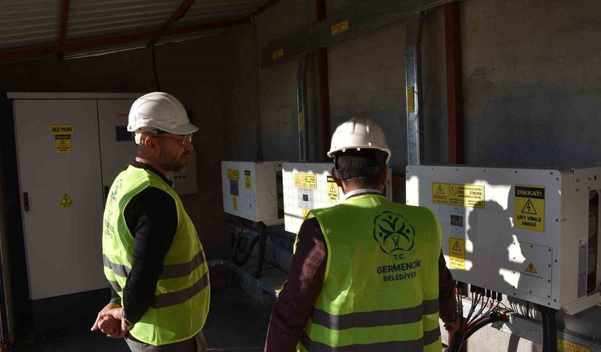 Germencik Belediyesi’nin güneş enerji sistemi devreye alındı