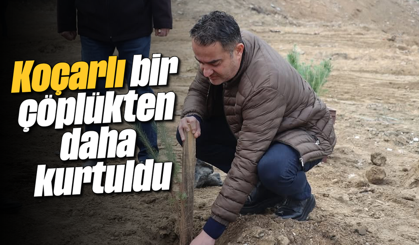 Koçarlı bir çöplükten daha kurtuldu