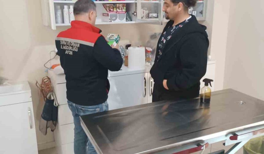 Söke’de özel veteriner klinikleri denetlendi