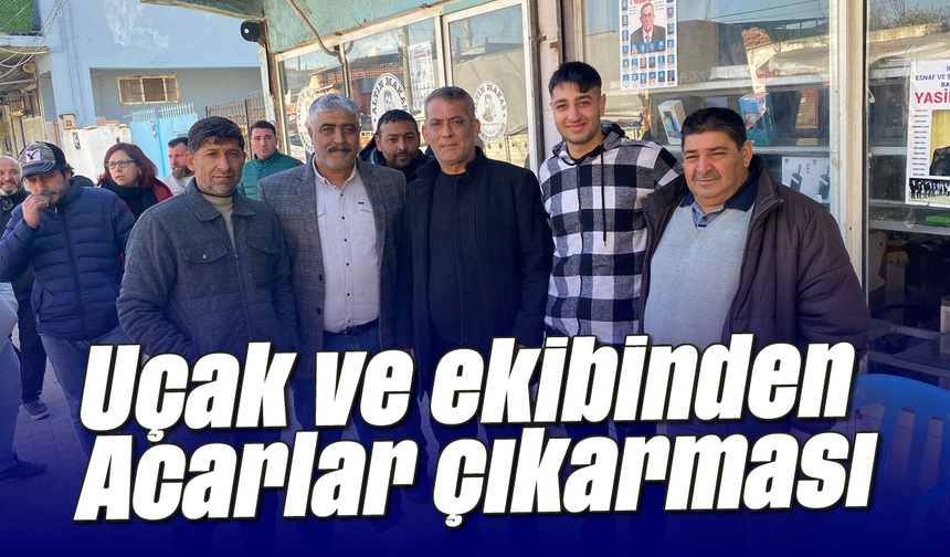 Uçak ve ekibinden Acarlar çıkarması