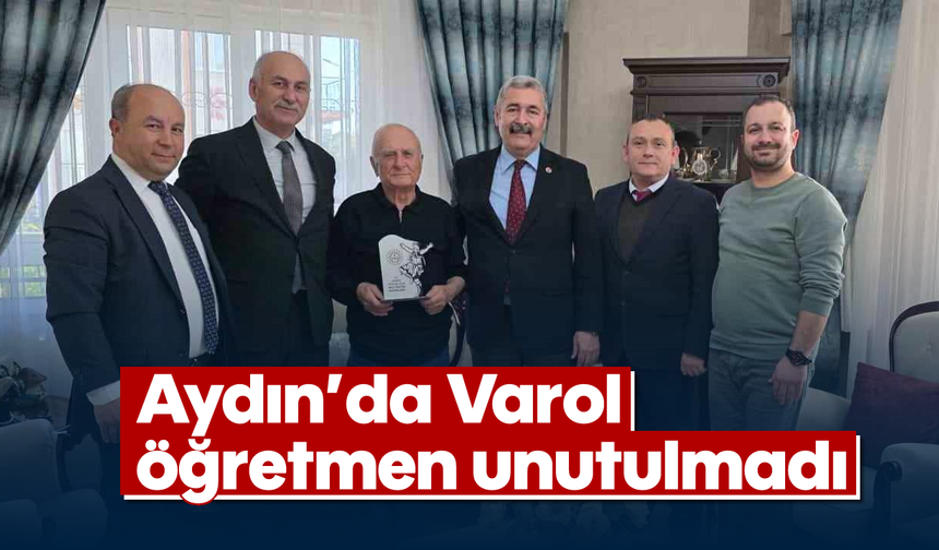 Aydın'da Varol öğretmen unutulmadı