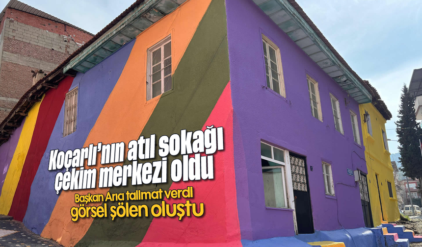 Koçarlı’nın atıl sokağı, çekim merkezi oldu