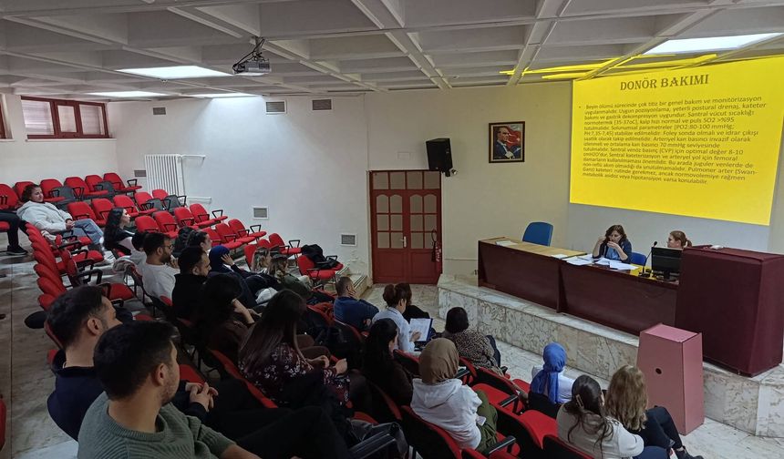 Aydınlı sağlıkçılara organ bağışı eğitimi
