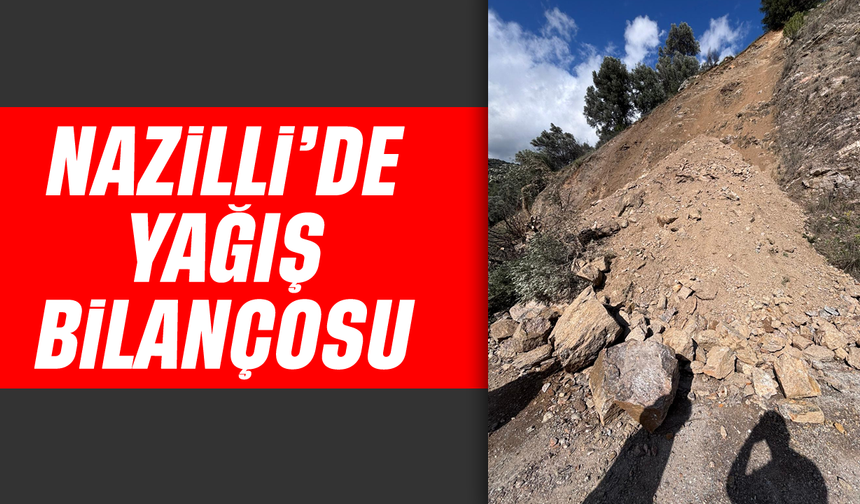 Nazilli'de yağış bilançosu