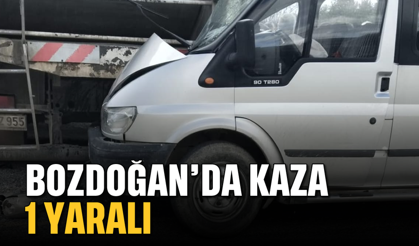 Bozdoğan'da kaza; 1 yaralı