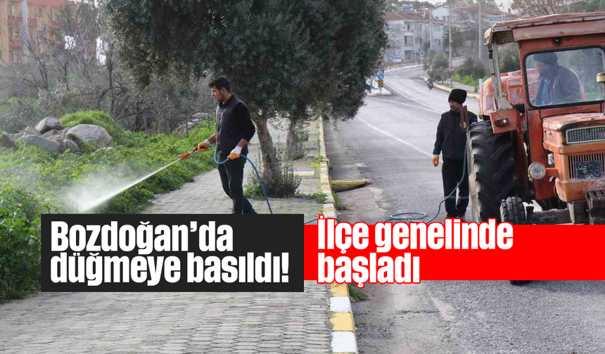 Bozdoğan’da düğmeye basıldı! İlçe genelinde başladı