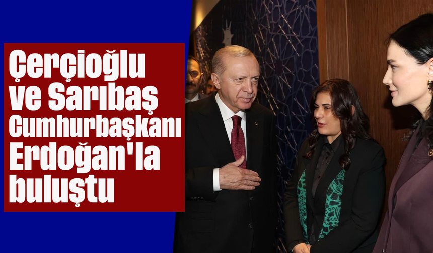 Çerçioğlu ve Sarıbaş, Cumhurbaşkanı Erdoğan'la buluştu
