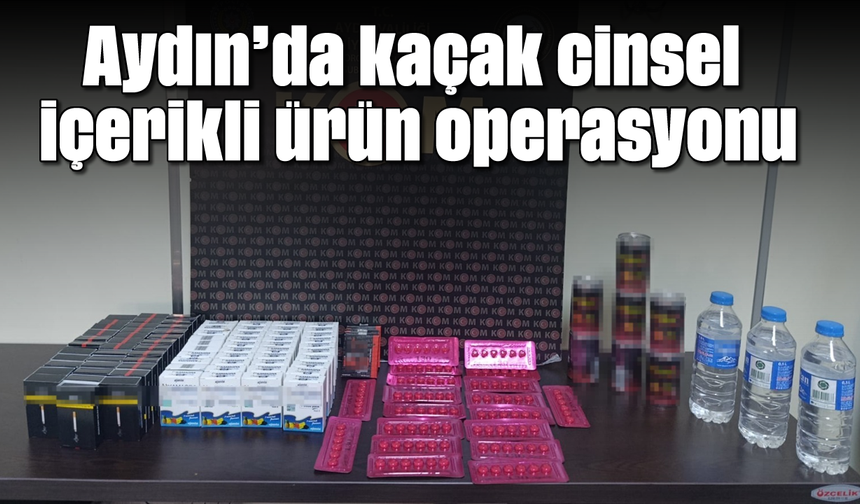 Aydın'da kaçak cinsel içerikli ürün operasyonu