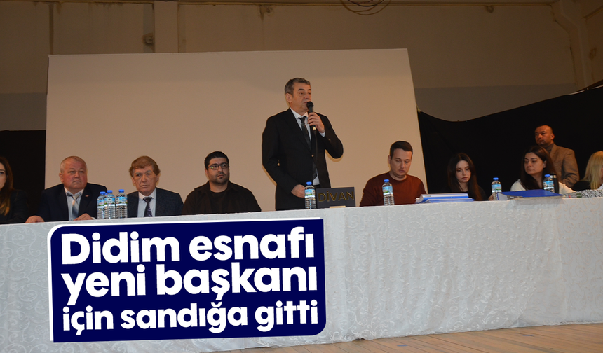 Didim esnafı yeni başkanı için sandığa gitti