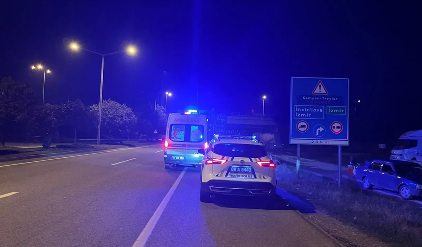 Aydın'da korkutan kaza; Motosiklet sürücüsü ölümden döndü