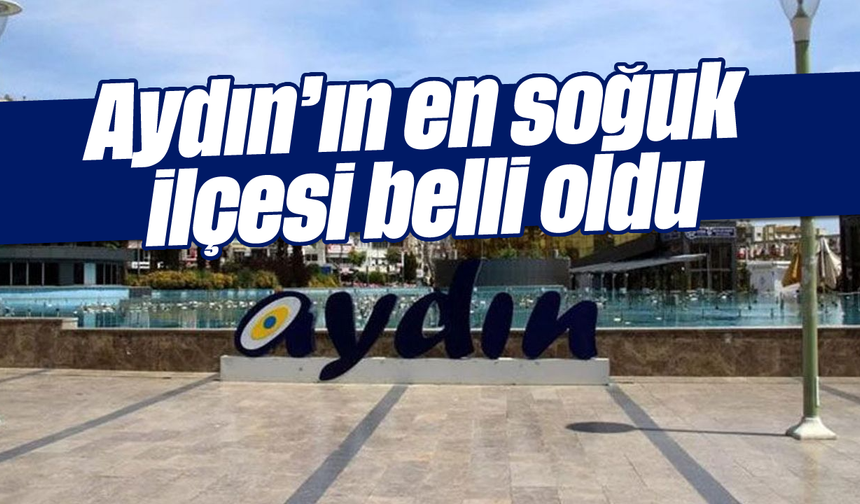 Aydın'ın en soğuk ilçesi belli oldu