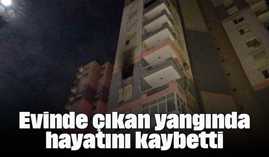 Evinde çıkan yangında hayatını kaybetti