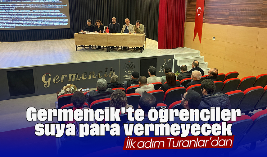 Germencik’te öğrenciler suya para vermeyecek: İlk adım Turanlar’dan