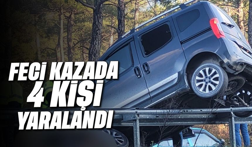 Feci kazada 4 kişi yaralandı
