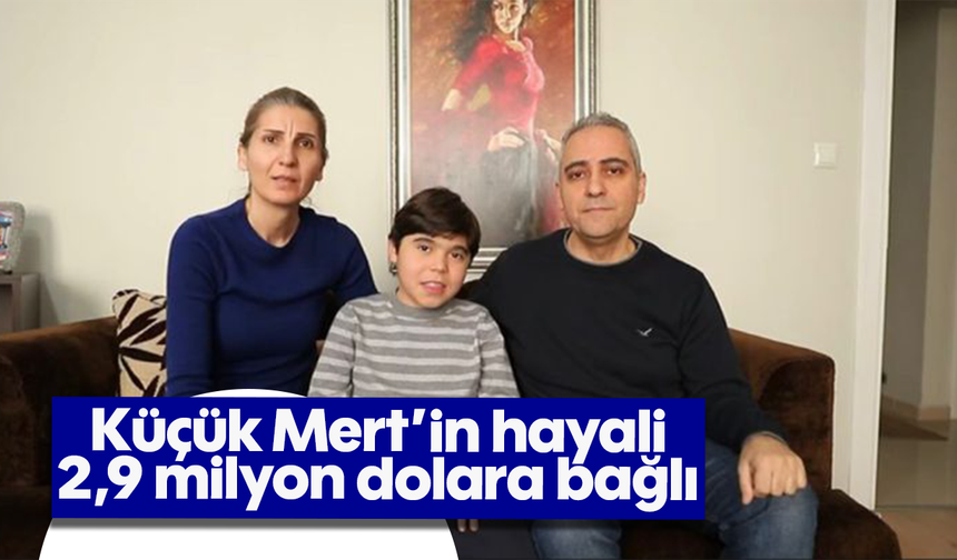 Küçük Mert’in hayali 2,9 milyon dolara bağlı