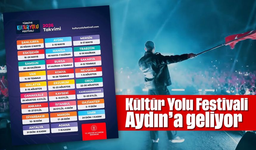 Kültür Yolu Festivali Aydın’a geliyor