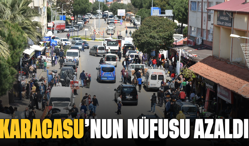 Karacasu'nun nüfusu azaldı