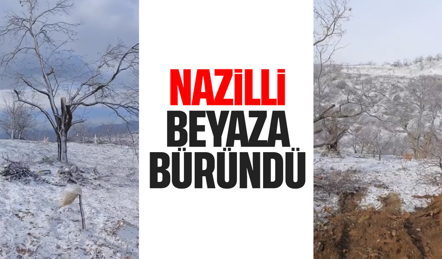 Nazilli’de zirveler beyaza büründü