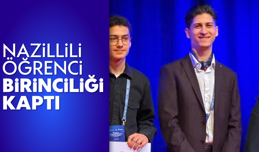 Nazillili öğrenci bilim yarışmasında bölge birincisi oldu