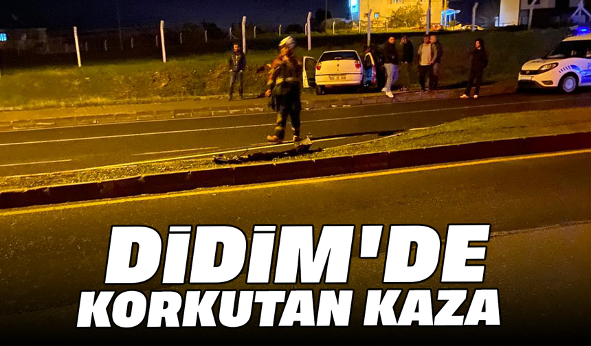 Didim'de korkutan kaza