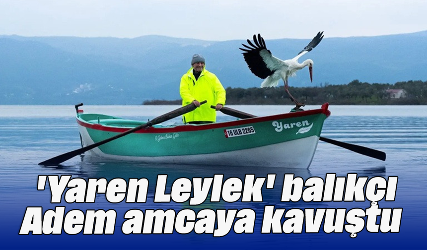 'Yaren Leylek' balıkçı Adem amcaya kavuştu