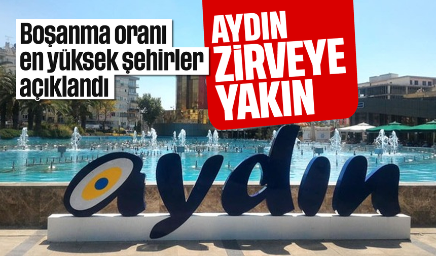 Boşanma oranı en yüksek şehirler açıklandı: Aydın, zirveye yakın