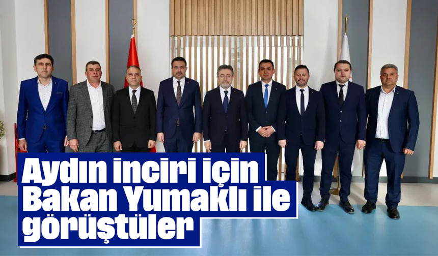 Aydın inciri için Bakan Yumaklı ile görüştüler