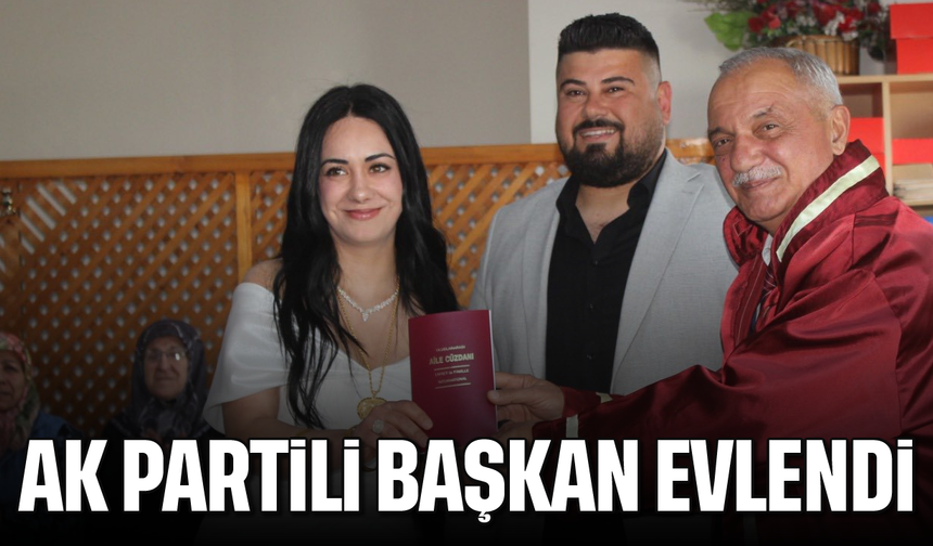 AK Partili başkan evlendi