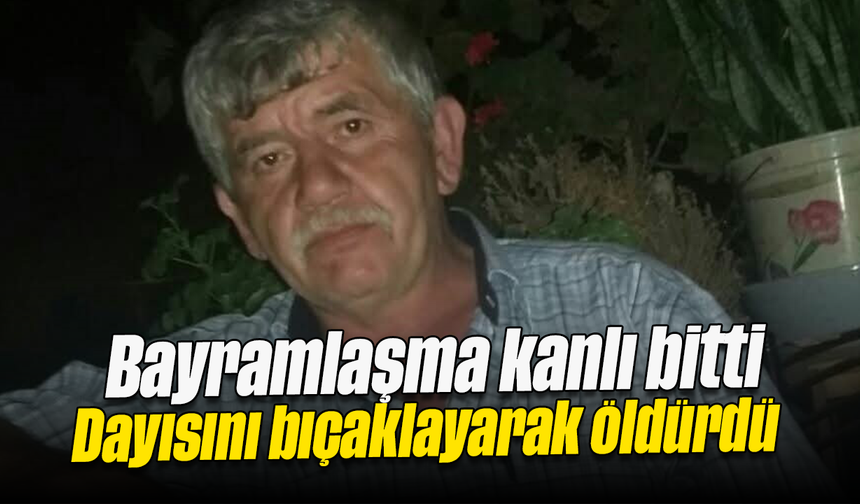 Bayramlaşma kanlı bitti Dayısını bıçaklayarak öldürdü