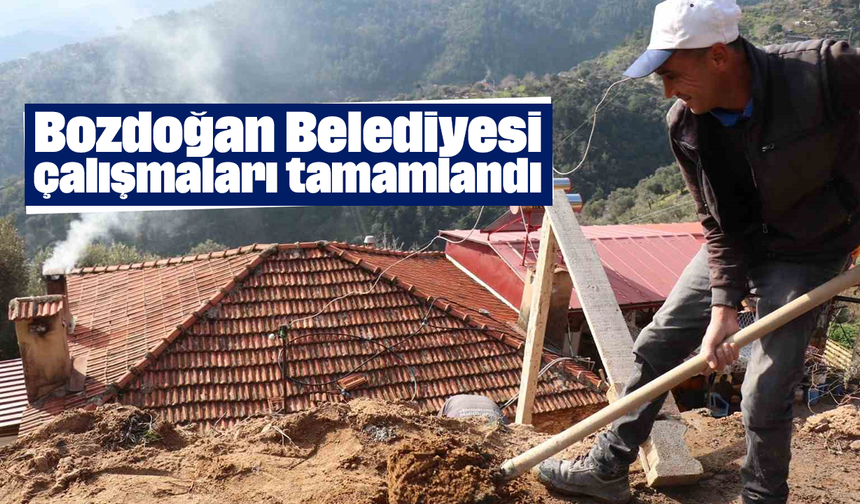 Bozdoğan Belediyesi çalışmaları tamamlandı