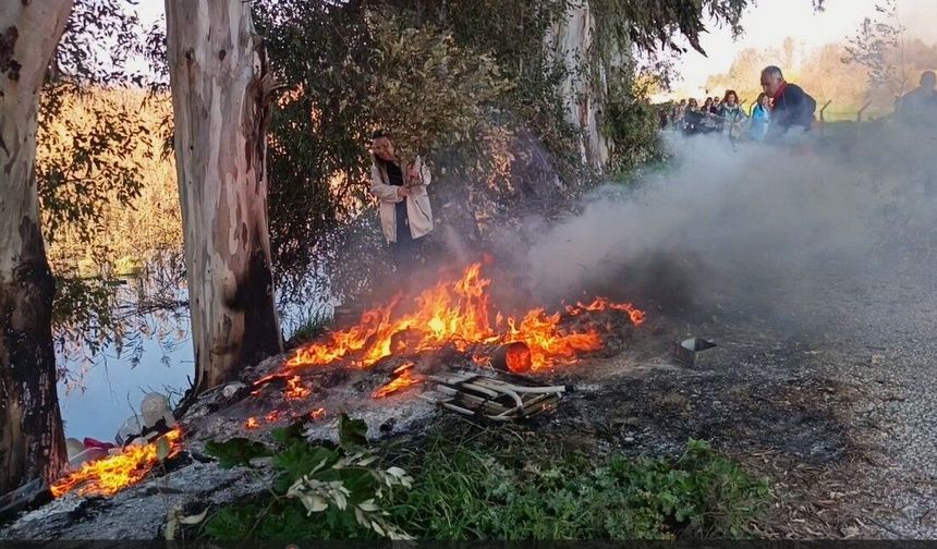 Aydın'daki yangına doğaseverlerden müdahale