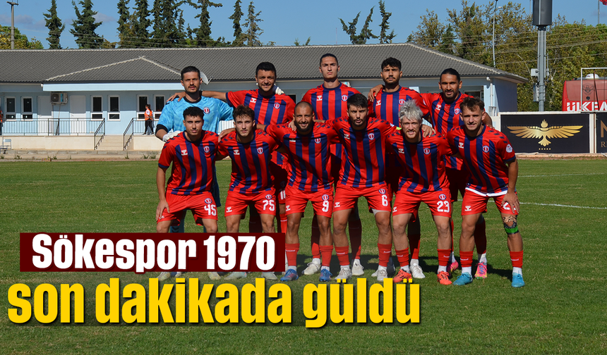 Sökespor 1970, son dakikada güldü
