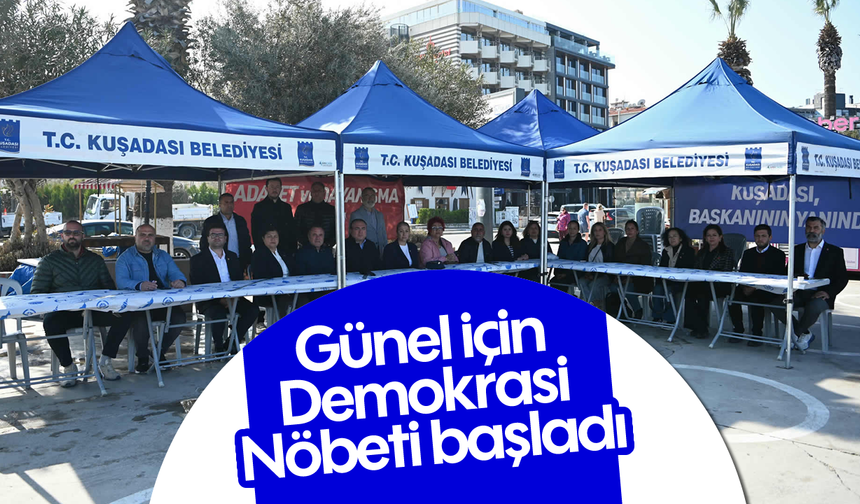 Günel için Demokrasi Nöbeti başladı