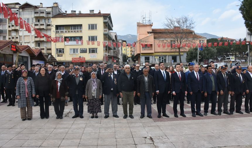 Karacasu'da 18 Mart Çanakkale Zaferi kutlandı, şehitler anıldı