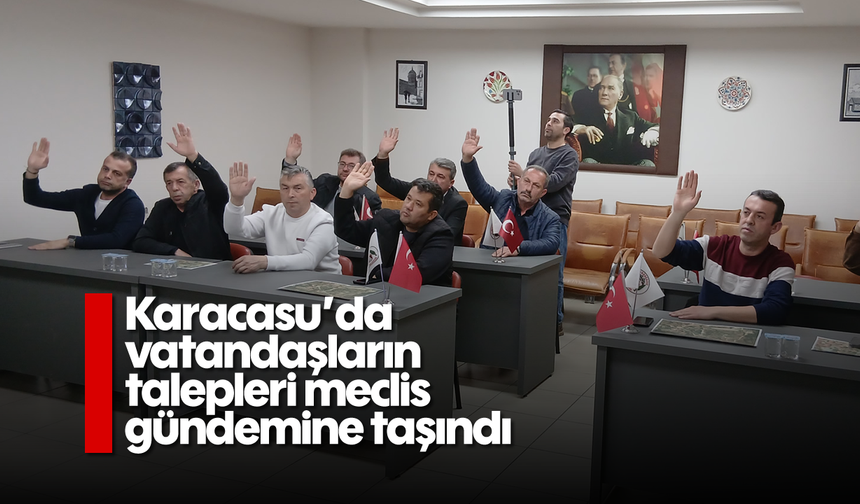 Karacasu'da vatandaşların talepleri meclis gündemine taşındı