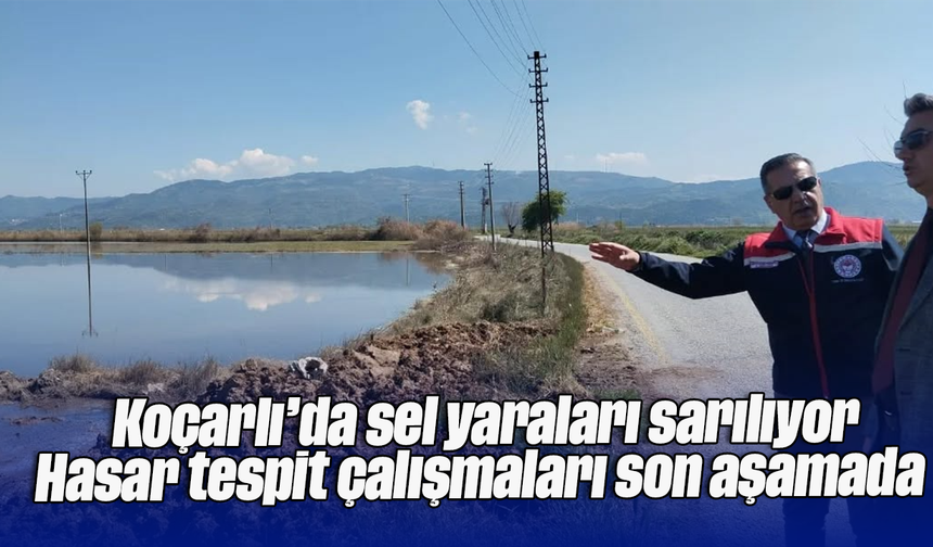 Koçarlı’da sel yaraları sarılıyor: Hasar tespit çalışmaları son aşamada