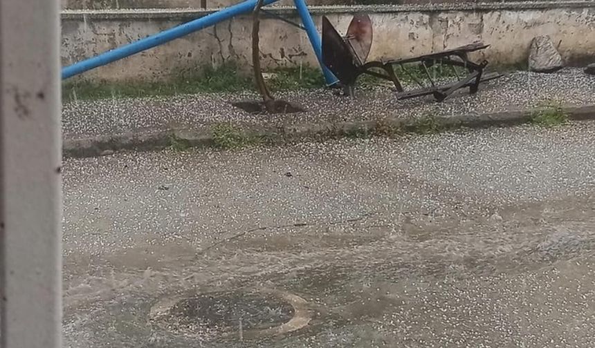 Koçarlı’ya ceviz büyüklüğünde dolu yağdı