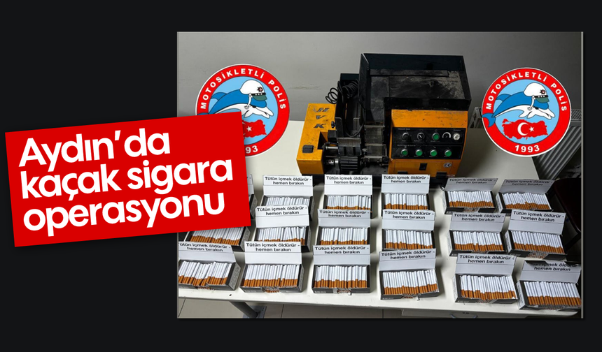 Aydın'da kaçak sigara operasyonu: Araçtan 3 bin 600 dolu makaron çıktı