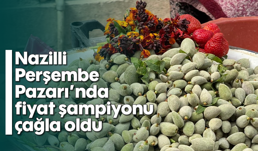 Nazilli Perşembe Pazarı’nda fiyat şampiyonu çağla oldu