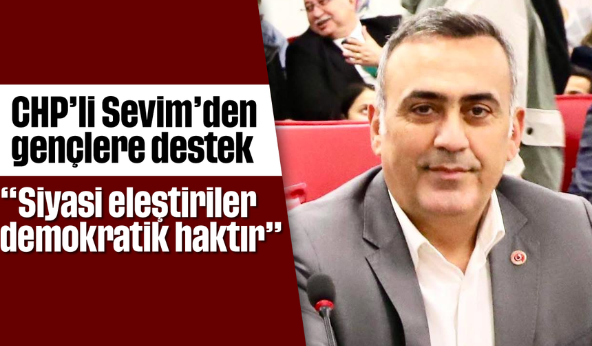CHP’li Sevim’den gençlere destek