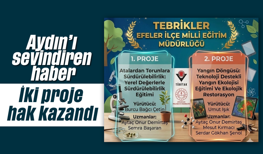 Aydın'ı sevindiren haber: İki proje hak kazandı