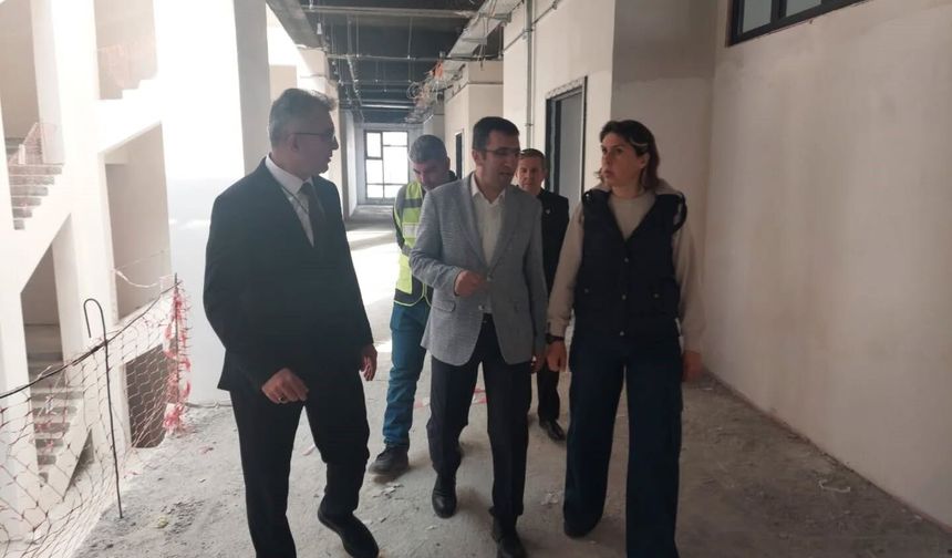 Söke’de eğitim yatırımları yerinde incelendi