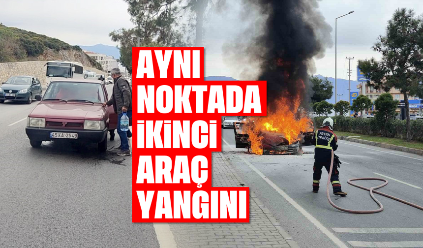 Aydın'da aynı noktada ikinci yangın