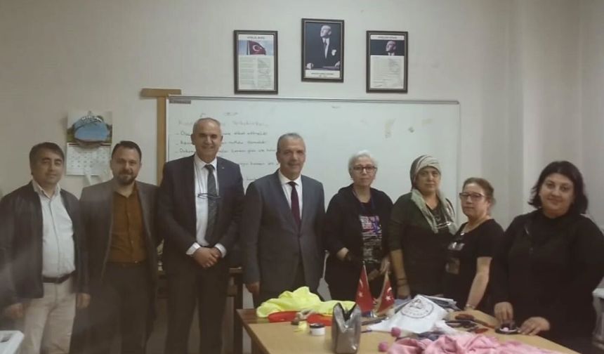 Koçarlı Halk Eğitimi Merkezi’nde çalışmalar yerinde görüldü