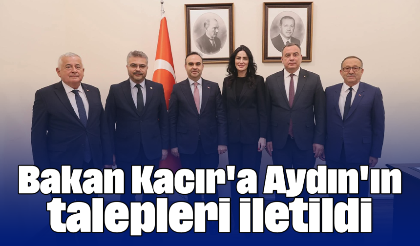Bakan Kacır'a Aydın'ın talepleri iletildi