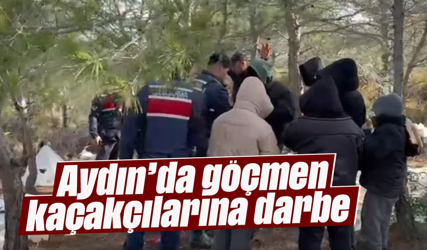 Aydın’da göçmen kaçakçılarına darbe