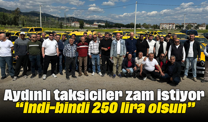 Aydınlı taksiciler zam istiyor: “İndi-bindi 250 lira olsun”